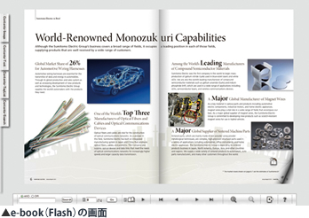 e-book(Flash)の画面